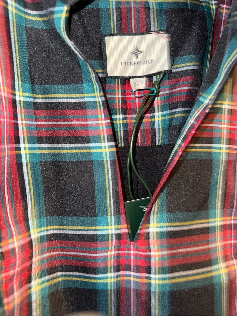 Tuckernuck Women’s Plaid dress in Red, Green & Yellow! NWT